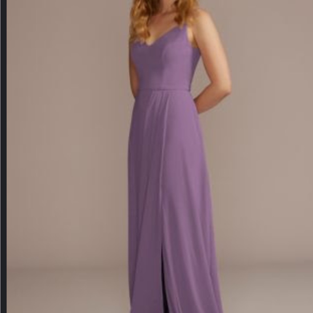 David's Bridal Lavender Gown